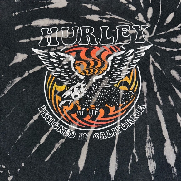 Hurley Tie-Dyed Graphic T-Shirt- Size Medium - Picture 3 of 4
